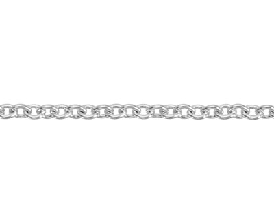 Argentium 960 1.6mm Oval Trace     Chain 18