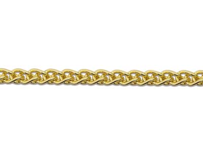 9ct Yellow Gold 1.5mm Spiga Chain  16