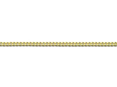 9ct Yellow Gold 0.8mm Diamond Cut  Curb Chain 22