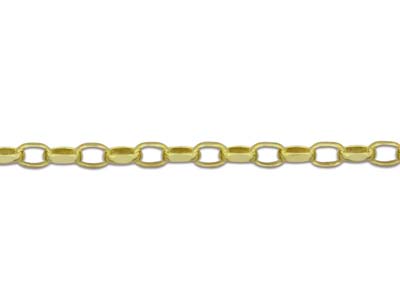 9ct Yellow Gold 1.5mm Diamond Cut  Belcher Chain 20
