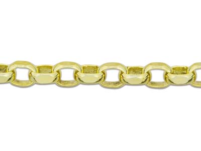9ct Yellow Gold 3.1mm Diamond Cut  Belcher Chain 18