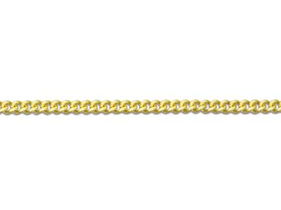 9ct Yellow Gold 1.3mm Curb Chain   16