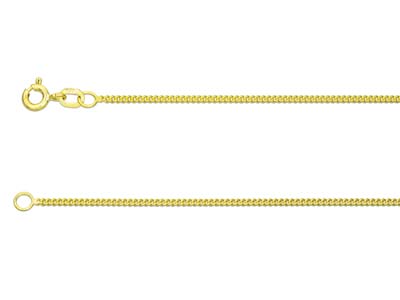 9ct Yellow Gold 1.4mm Curb Chain   2050cm Hallmarked