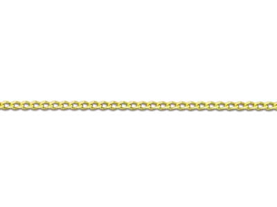 9ct Yellow Gold 0.7mm Diamond Cut  Curb Chain 16