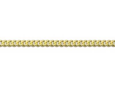 9ct Yellow Gold 1.3mm Diamond Cut  Curb Chain 18