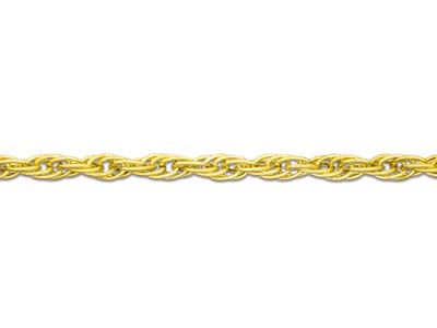 9ct Yellow Gold 1.2mm Rope Chain   16