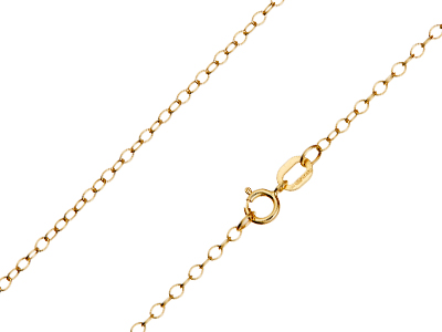9ct Yellow Gold 1.7mm Trace Chain  16