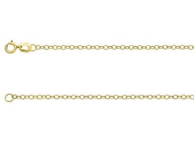 9ct Yellow Gold 1.7mm Trace Chain  1845cm Hallmarked