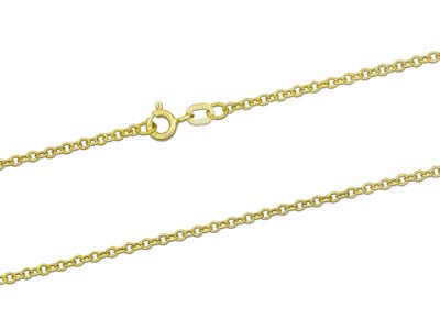 9ct Yellow Gold 2.0mm Trace Chain  16
