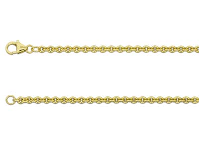 9ct Yellow Gold 3.0mm Cable Chain  1845cm Hallmarked