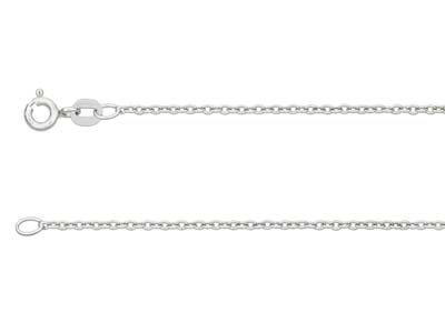 9ct White Gold 1.5mm Cable Chain   1845cm Hallmarked