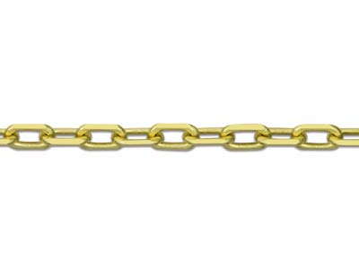 9ct Yellow Gold 2.0mm Square       Diamond Cut Belcher Chain 18