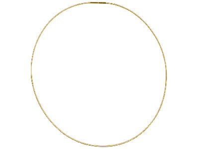 18ct Yellow Spiral Necklet 1.5mm X 42cm