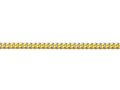 18ct Yellow Gold 1mm Diamond Cut   Curb Chain 18