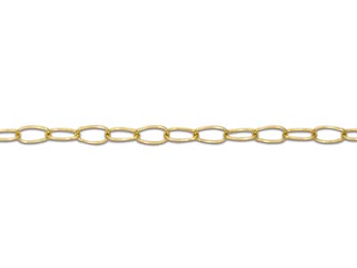 18ct Yellow Gold 1.1mm Trace Chain 16