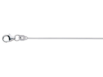 18ct White 30 Diamond Cut Snake 18