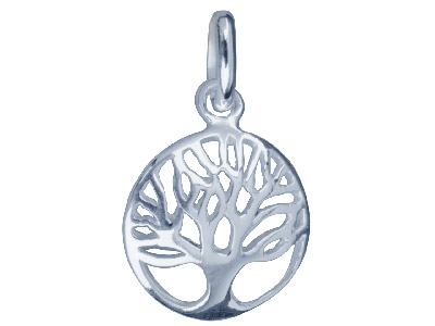 Sterling Silver Pendant Tree Of    Life