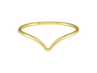 Gold Filled Chevron Ring Small