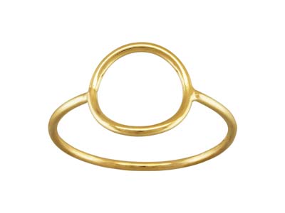 Gold Filled Open Circle Design Ring Small