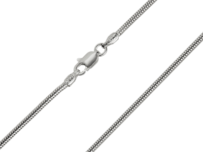 Sterling Silver 1.6mm Snake Chain   2255cm Unhallmarked 100 Recycled Silver