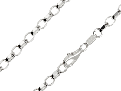 Sterling Silver 4.0mm Diamond Cut  Belcher Chain 2050cm Hallmarked, 100 Recycled Silver