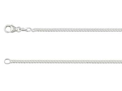 Sterling Silver 2.1mm Curb Chain   18
