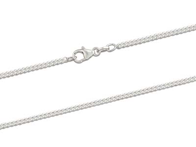 Sterling Silver 2.1mm Curb Chain   18