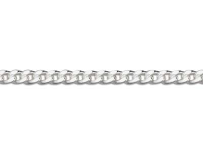 Sterling Silver 1.2mm Diamond Cut  Curb Chain 18