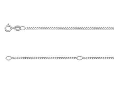 Sterling Silver 1.5mm Diamond Cut  Extendable Curb Chain              18-2045-50cm Unhallmarked