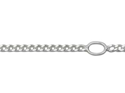 Sterling Silver 1.5mm Diamond Cut  Extendable Curb Chain              18-20