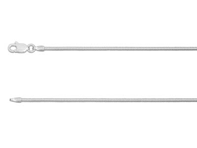 Sterling Silver 1.2mm Round Snake  Chain 1640cm Unhallmarked 100   Recycled Silver