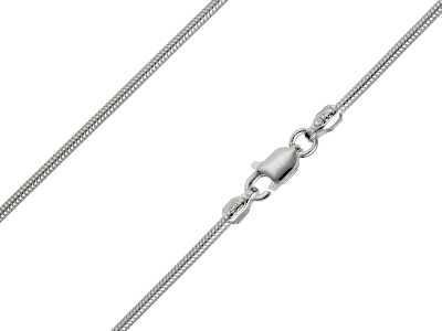 Sterling Silver 1.4mm Round Snake  Chain 16