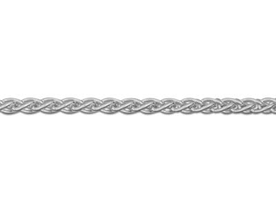 Sterling Silver 1.5mm Spiga Chain   16