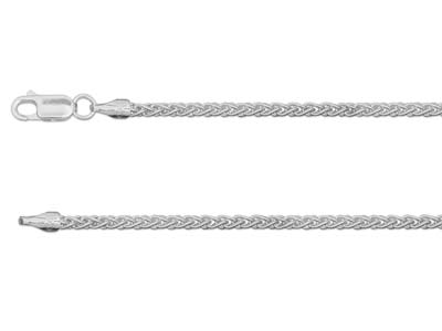 Sterling Silver 2.5mm Spiga Chain  18