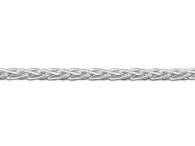 Sterling Silver 1.5mm Diamond Cut  Spiga Chain 16