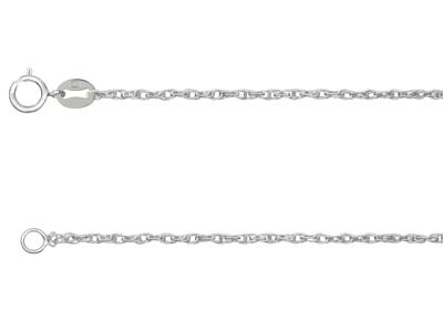 Sterling Silver 1.5mm Rope Chain    1845cm Unhallmarked 100 Recycled Silver