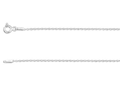 Sterling Silver 1.2mm Diamond Cut  Hammered Trace 1640cm            Unhallmarked 100 Recycled Silver