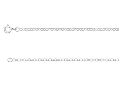 Sterling Silver 1.7mm Trace Chain   1845cm Unhallmarked 100 Recycled Silver