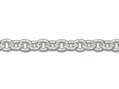 Sterling Silver 3.0mm Cable Chain   18