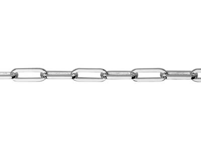 Sterling Silver 3.1mm Wide Square  Wire Trace Chain, 22