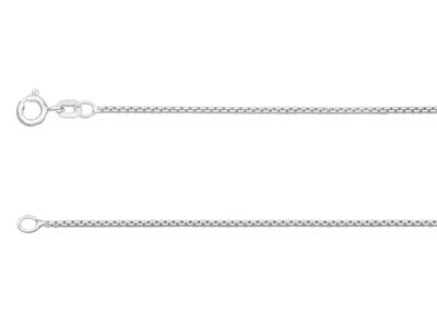 Sterling Silver 1.3mm Rounded Box  Chain 2050cm Unhallmarked