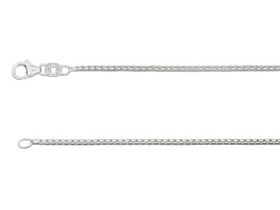 Sterling Silver 1.6mm Rounded Box  Chain 2050cm Unhallmarked