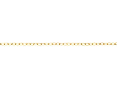 Gold Filled 1.3mm Loose Hammered   Trace Chain