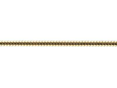 9ct Yellow Gold 1.2mm Diamond Cut  Loose Snake Chain