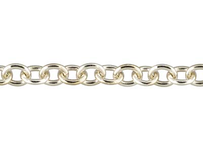 9ct White Gold 1.9mm Loose Trace   Chain - Standard Image - 2