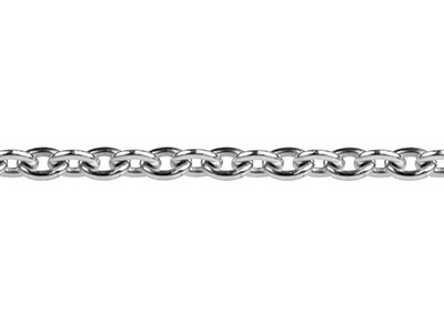 18ct White Gold 1.5mm Round Loose  Trace Chain - Standard Image - 2