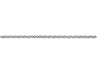 Platinum 1.5mm Round Loose Trace   Chain