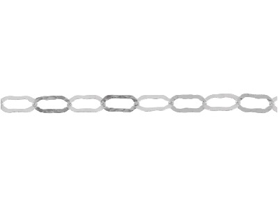 Sterling Silver 6.0mm Loose Oval   Link Chain, 100% Recycled Silver - Standard Image - 1