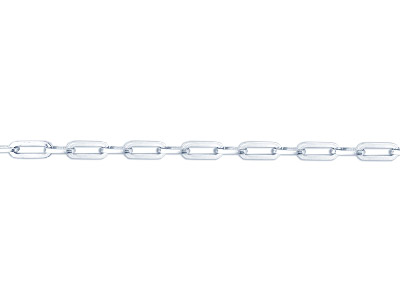 Sterling Silver 5.5mm Loose Square Wire Trace Chain, 100% Recycled    Silver - Standard Image - 1