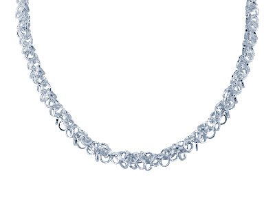 Sterling Silver 5.0mm Loose Fancy  Multi Link Chain, 100% Recycled    Silver - Standard Image - 2